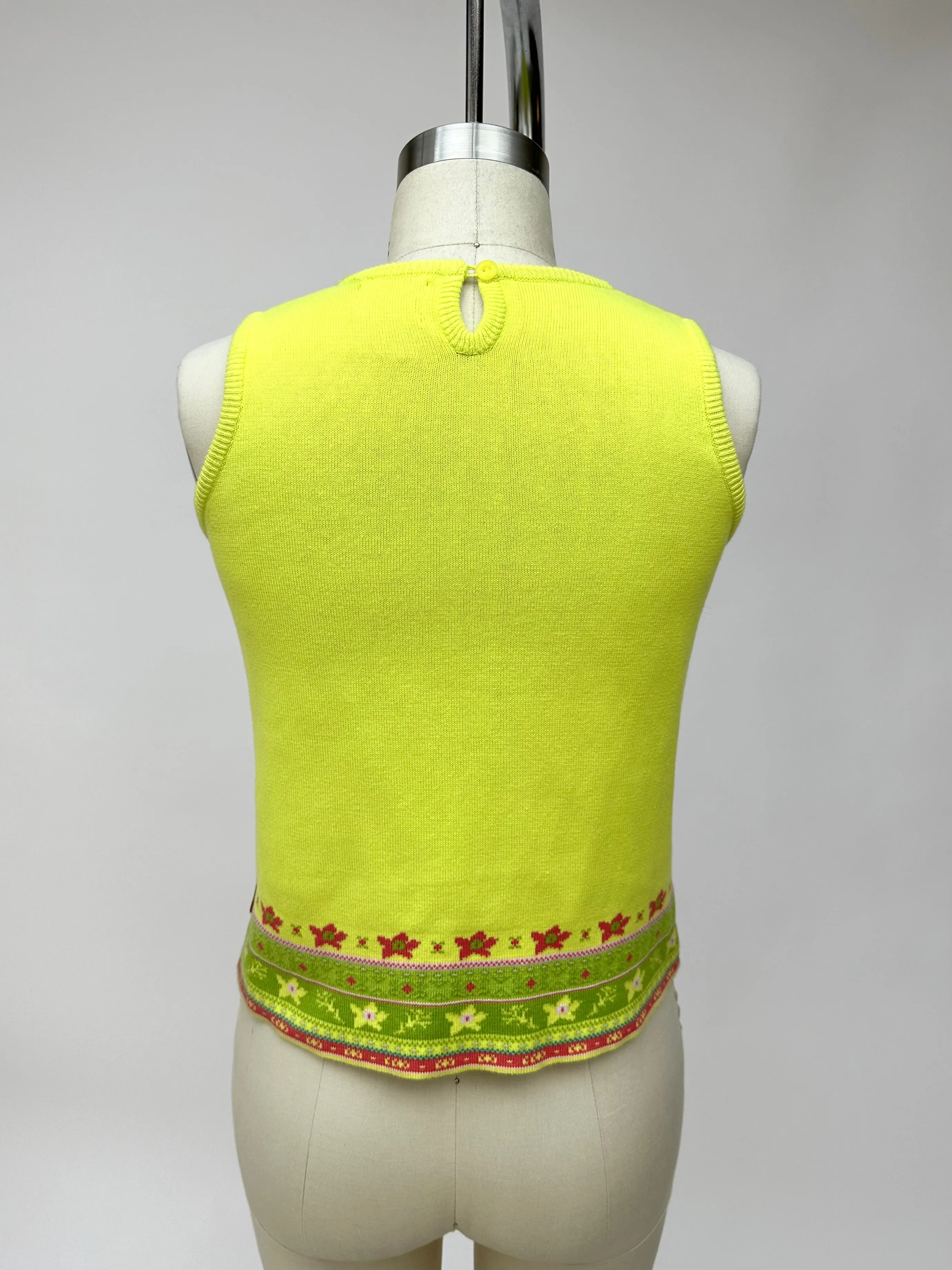 1990s Kenzo Jungle Intarsia Gilet