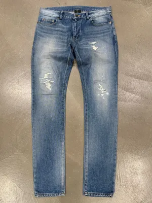 2016 Saint Laurent Distressed Jeans