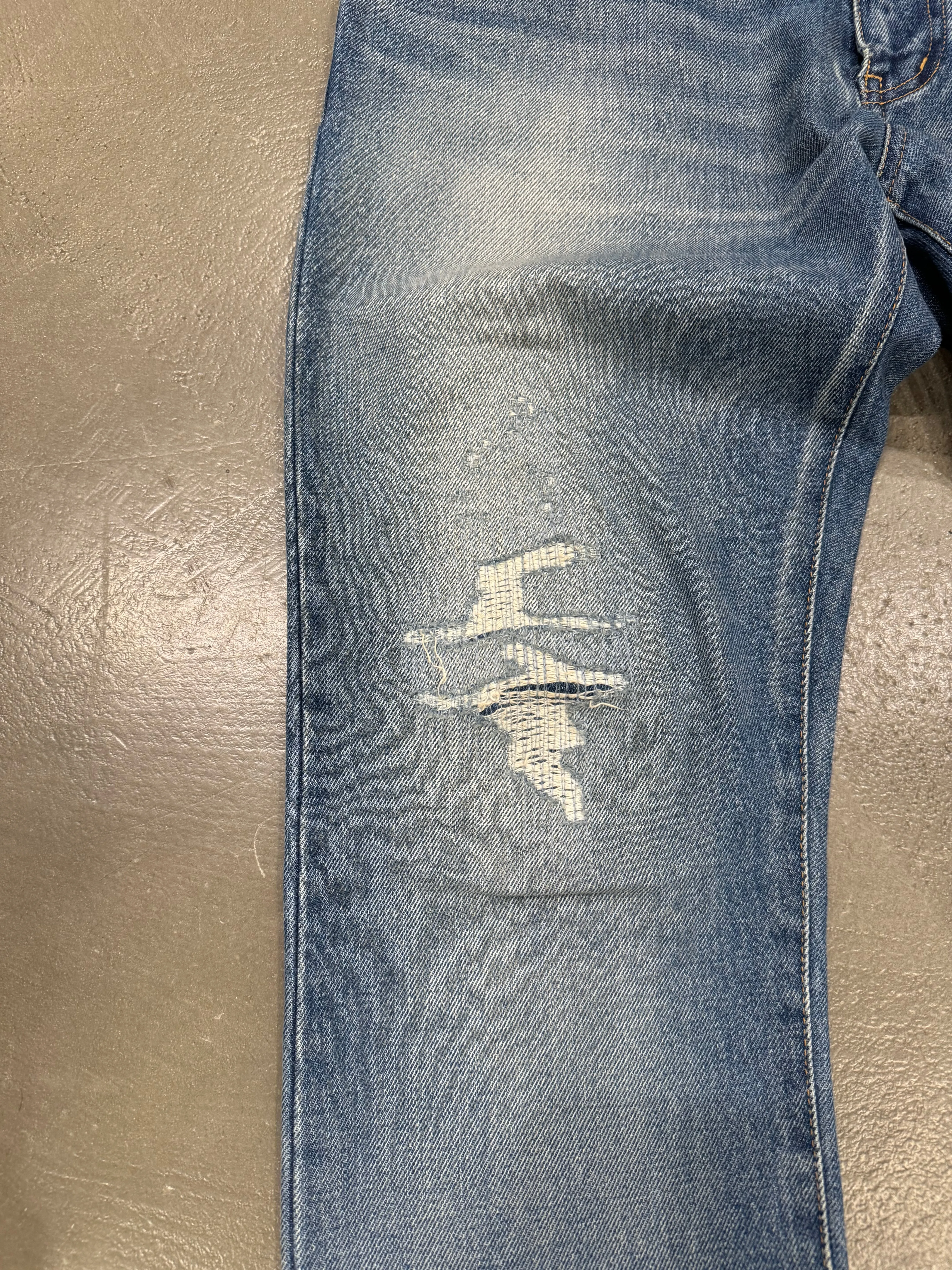 2016 Saint Laurent Distressed Jeans
