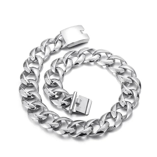 24mm Heavy Chain Loop-link Necklace