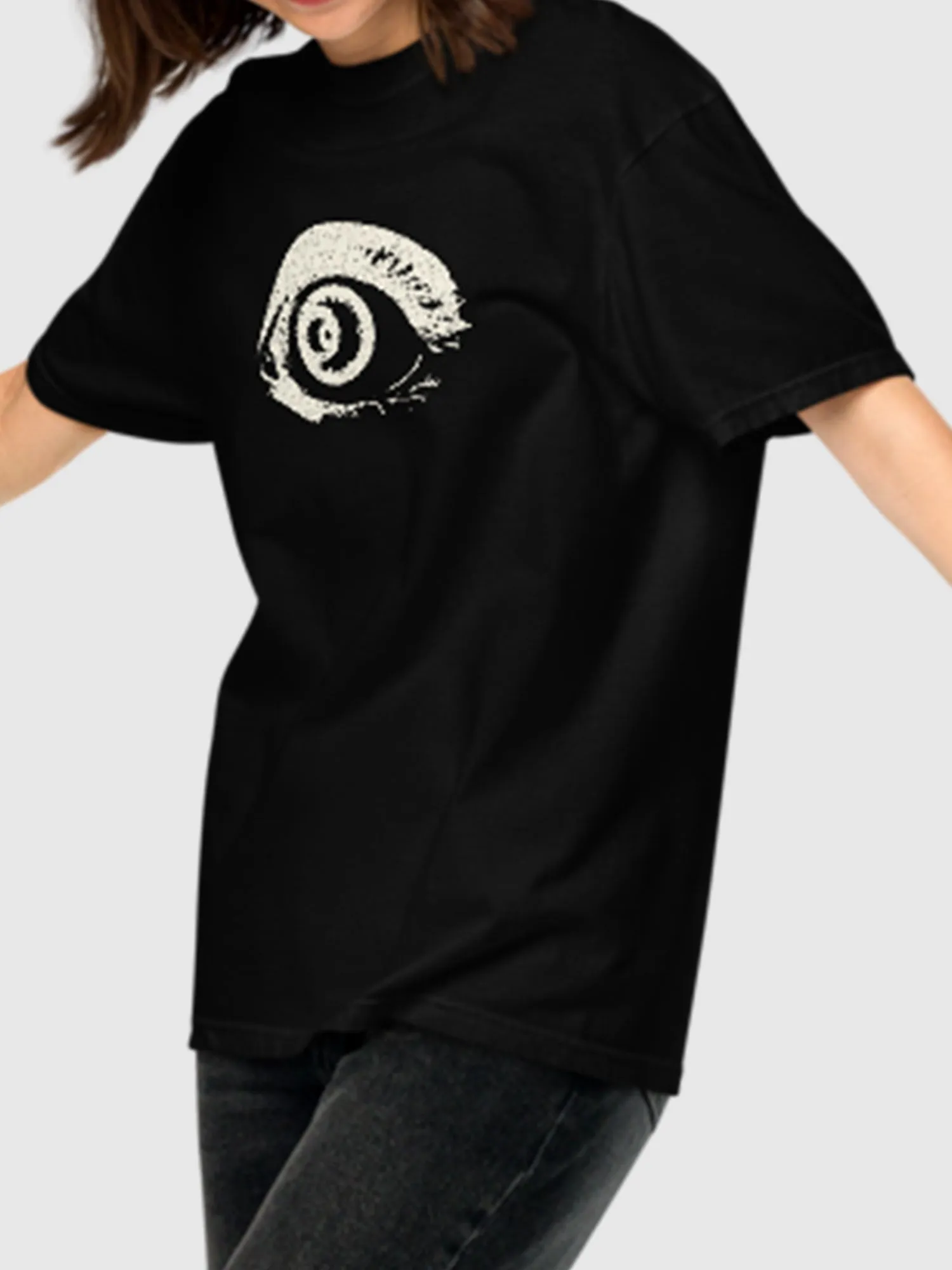 3 Body Problem Eye Unisex Heavyweight T-Shirt [Black]