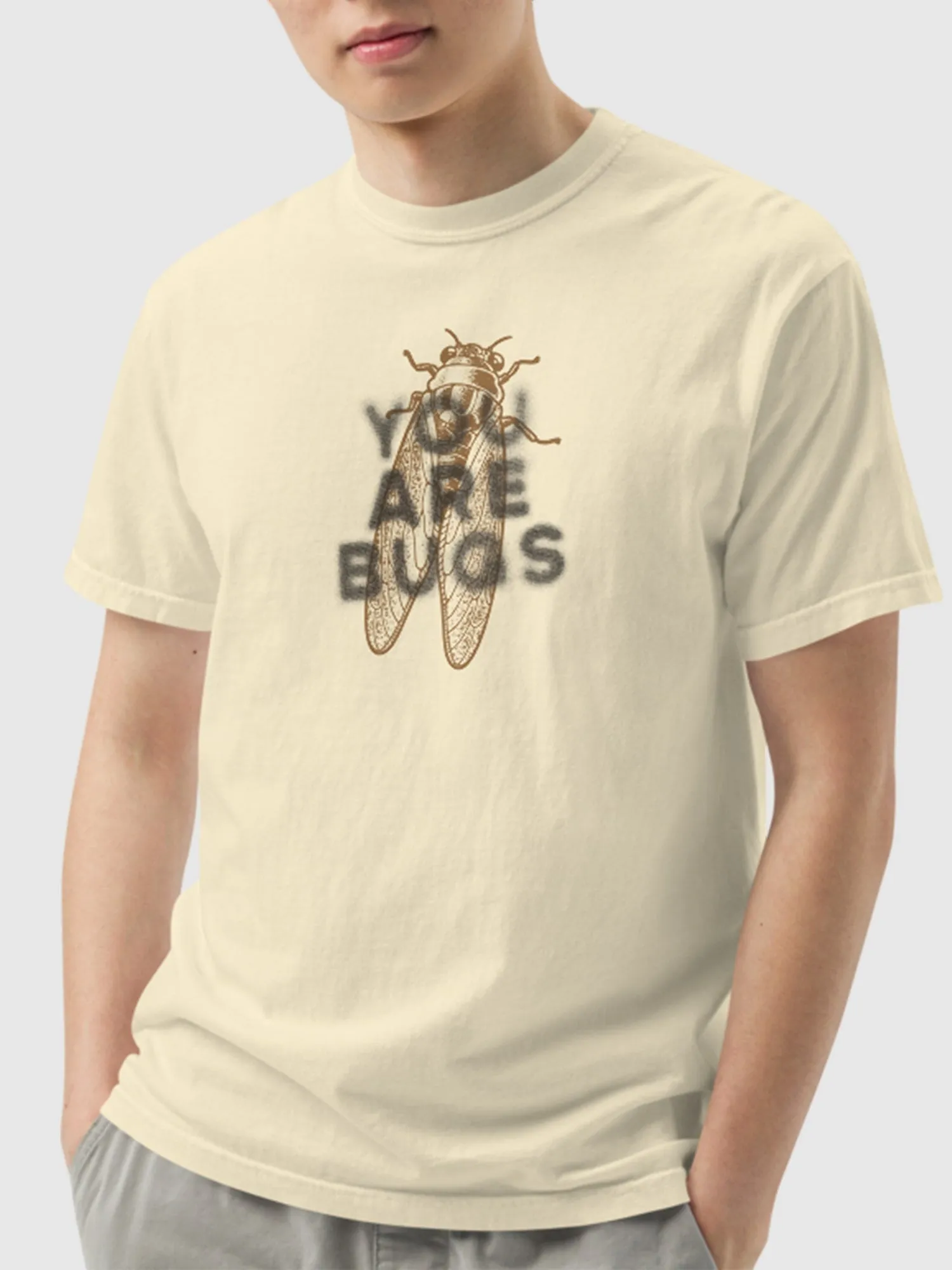 3 Body Problem You Are Bugs Unisex Heavyweight T-Shirt [Ivory]