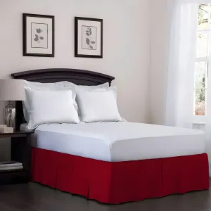 400TC Cotton Sateen Velcro Detachable Pleated Bed Skirt