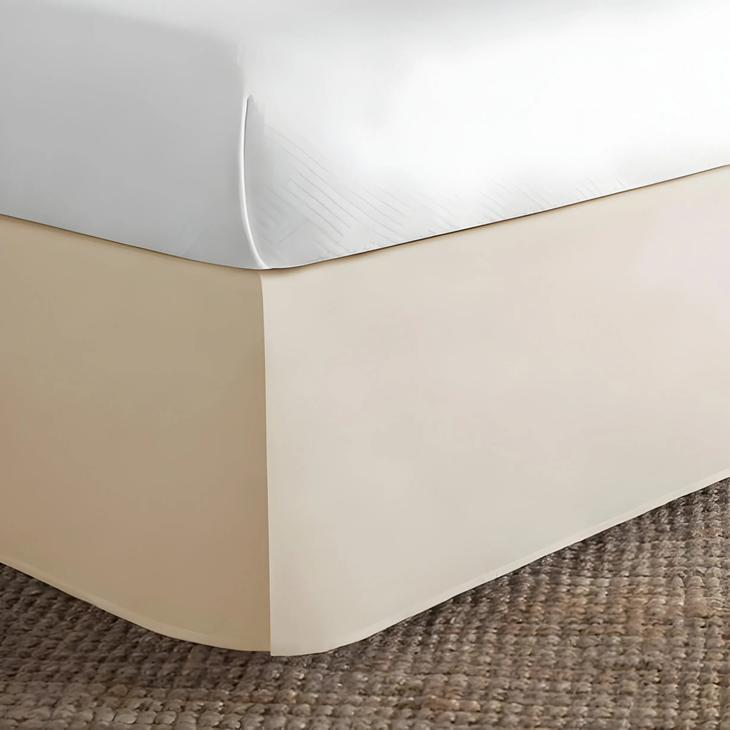 400TC Sateen Cotton Finished Look Tailored Bed Skirt