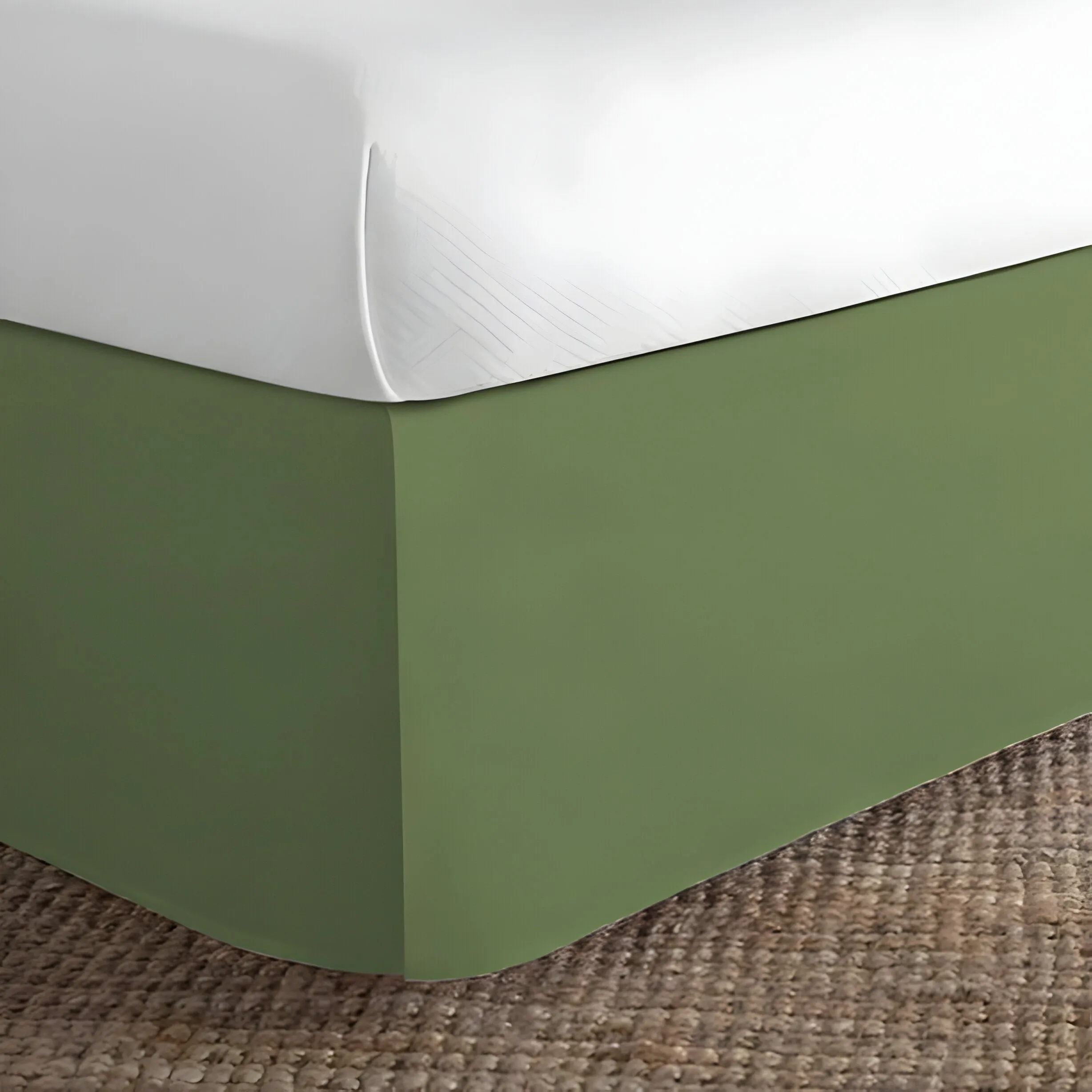 400TC Sateen Cotton Finished Look Tailored Bed Skirt