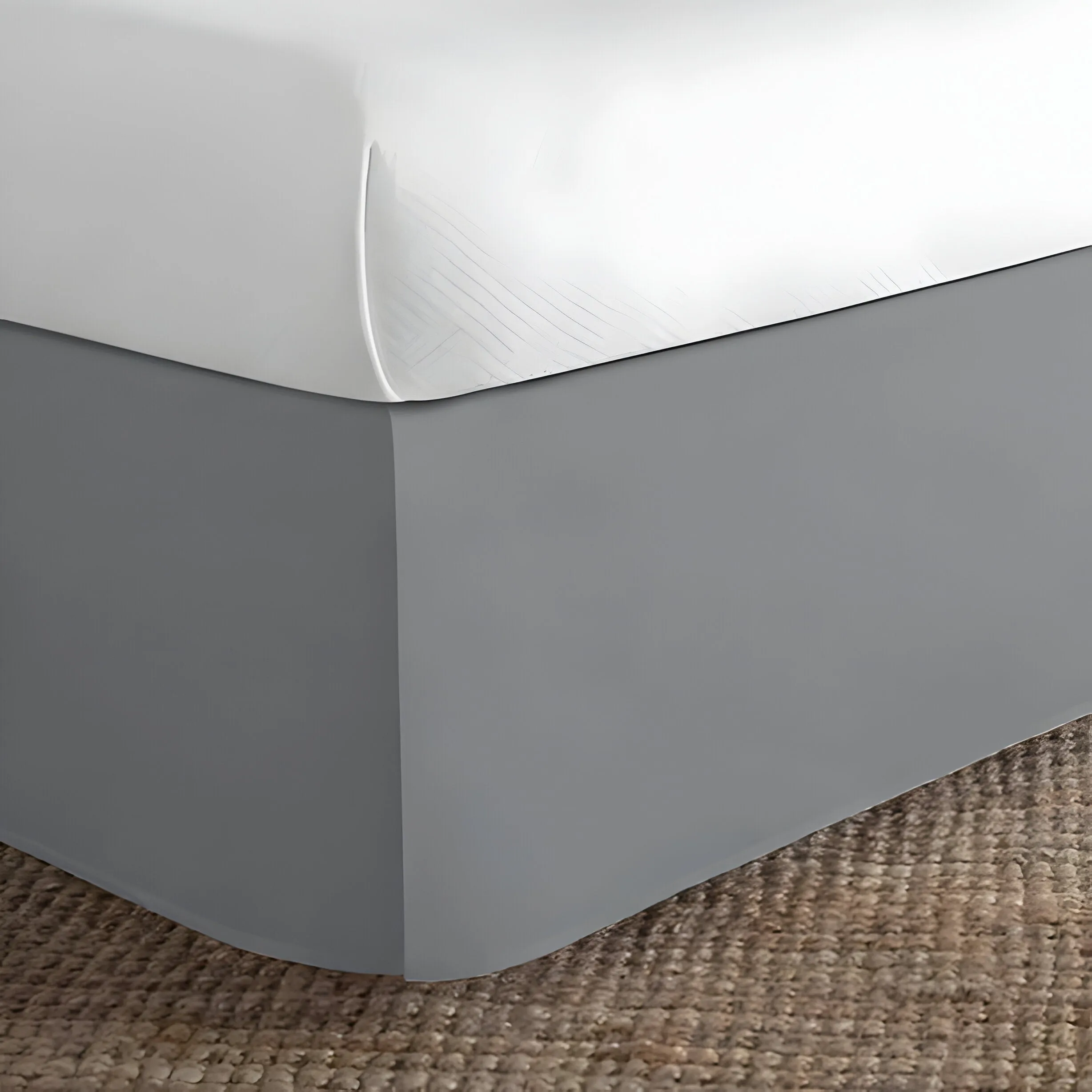 400TC Sateen Cotton Finished Look Tailored Bed Skirt