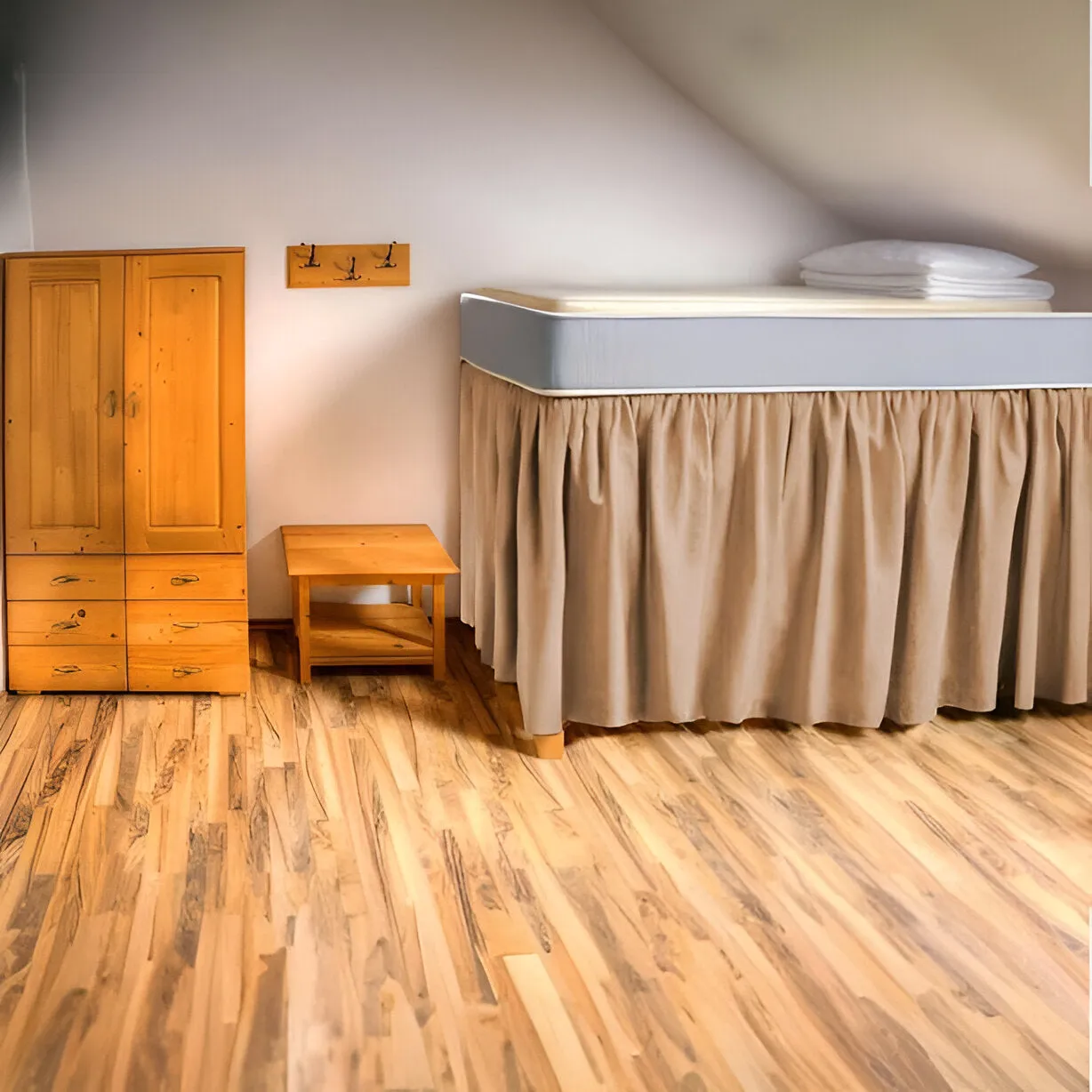 400TC Sateen Solid Cotton Gathered Dorm Bed Skirt
