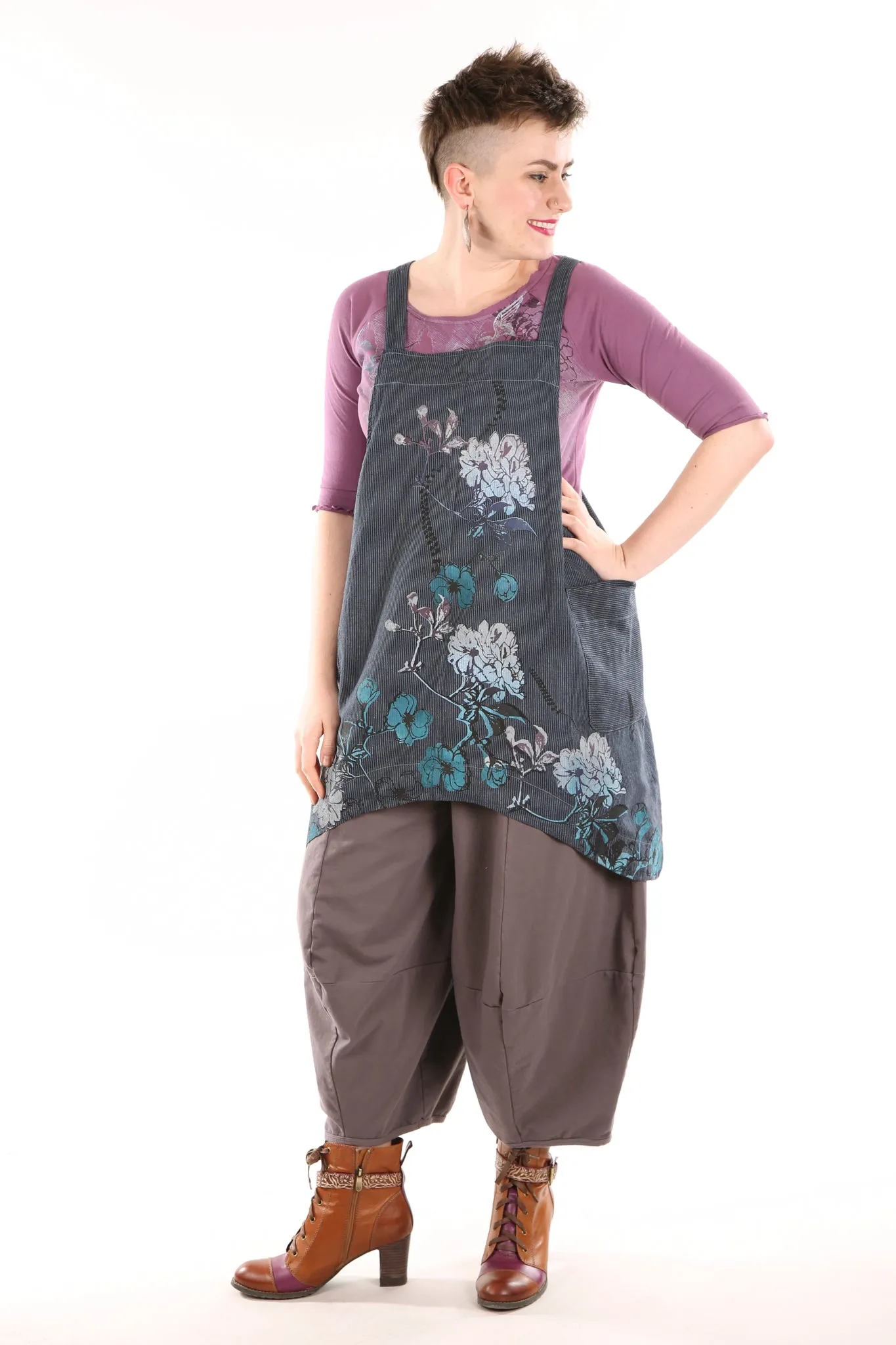 6202 Juniper Apron Jumper Kingfisher/Indigo-P