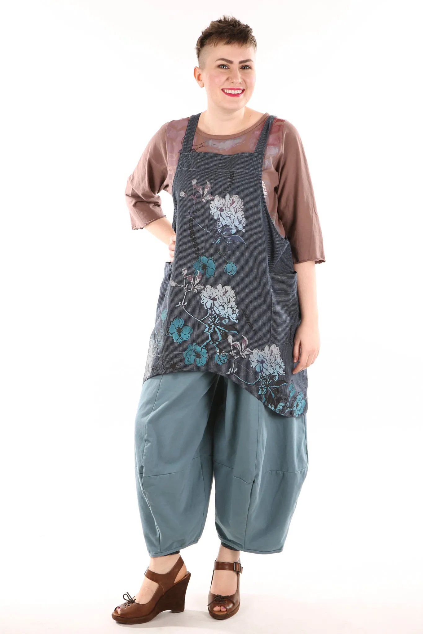 6202 Juniper Apron Jumper Kingfisher/Indigo-P