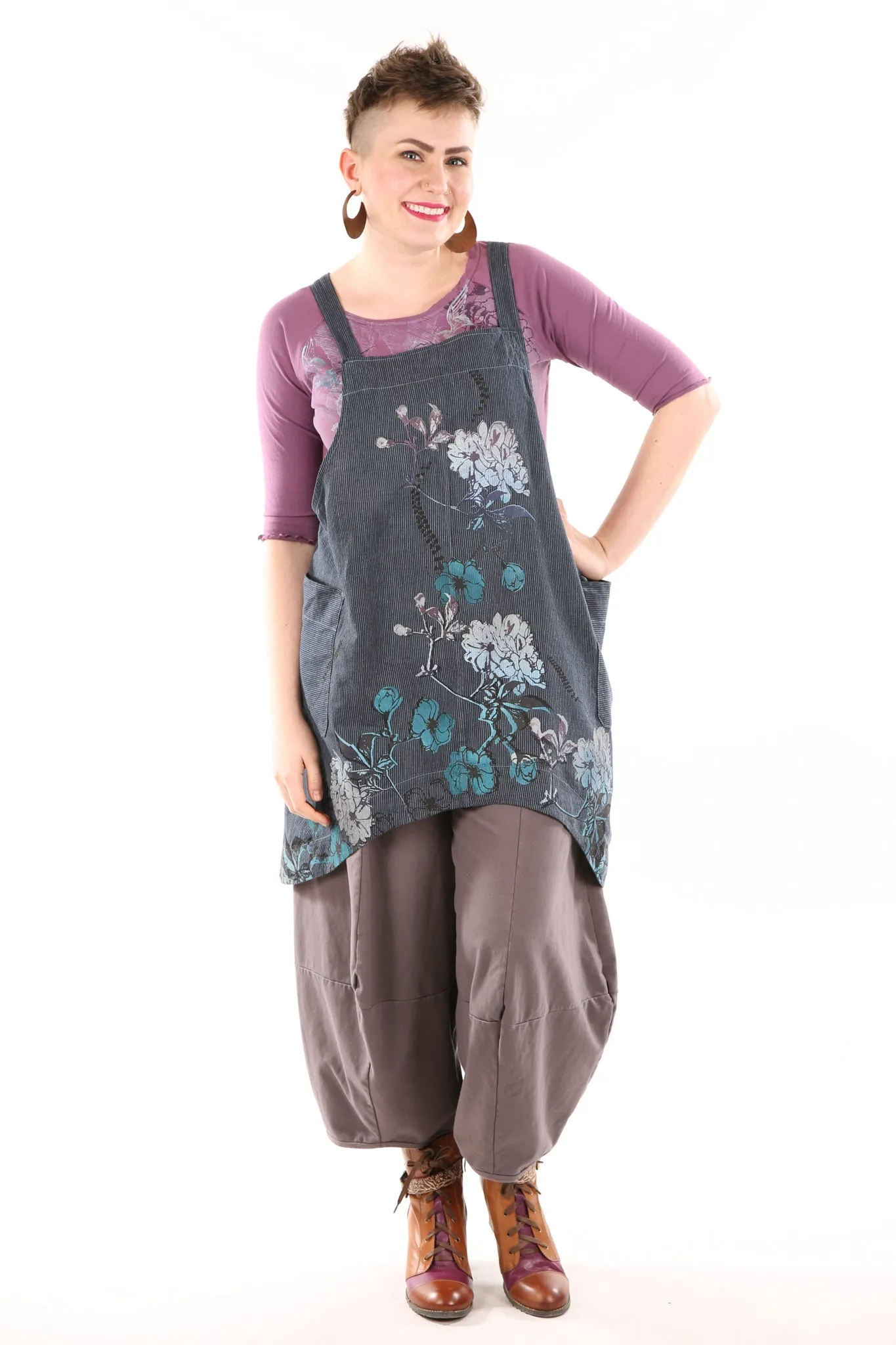 6202 Juniper Apron Jumper Kingfisher/Indigo-P