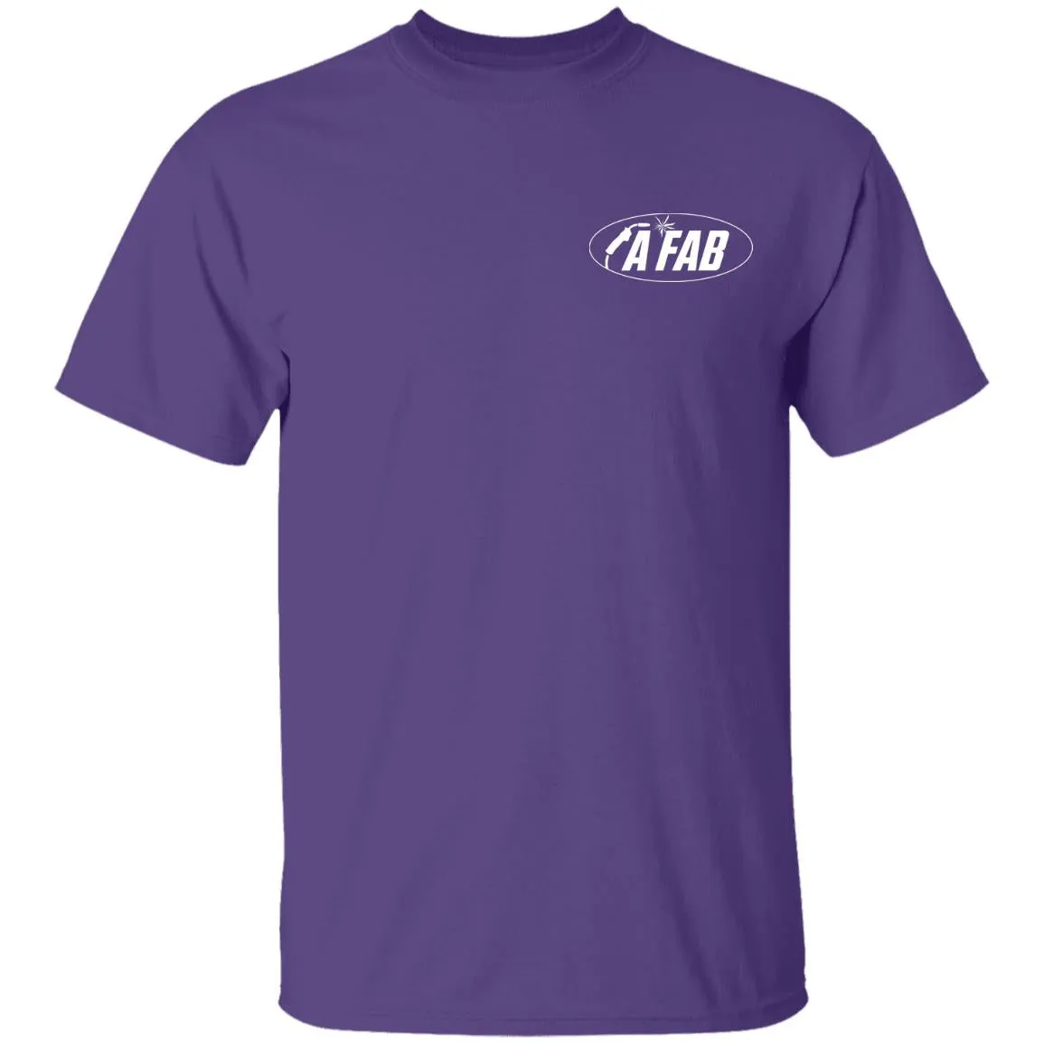 A Fab white logo G500B Youth 5.3 oz 100% Cotton T-Shirt