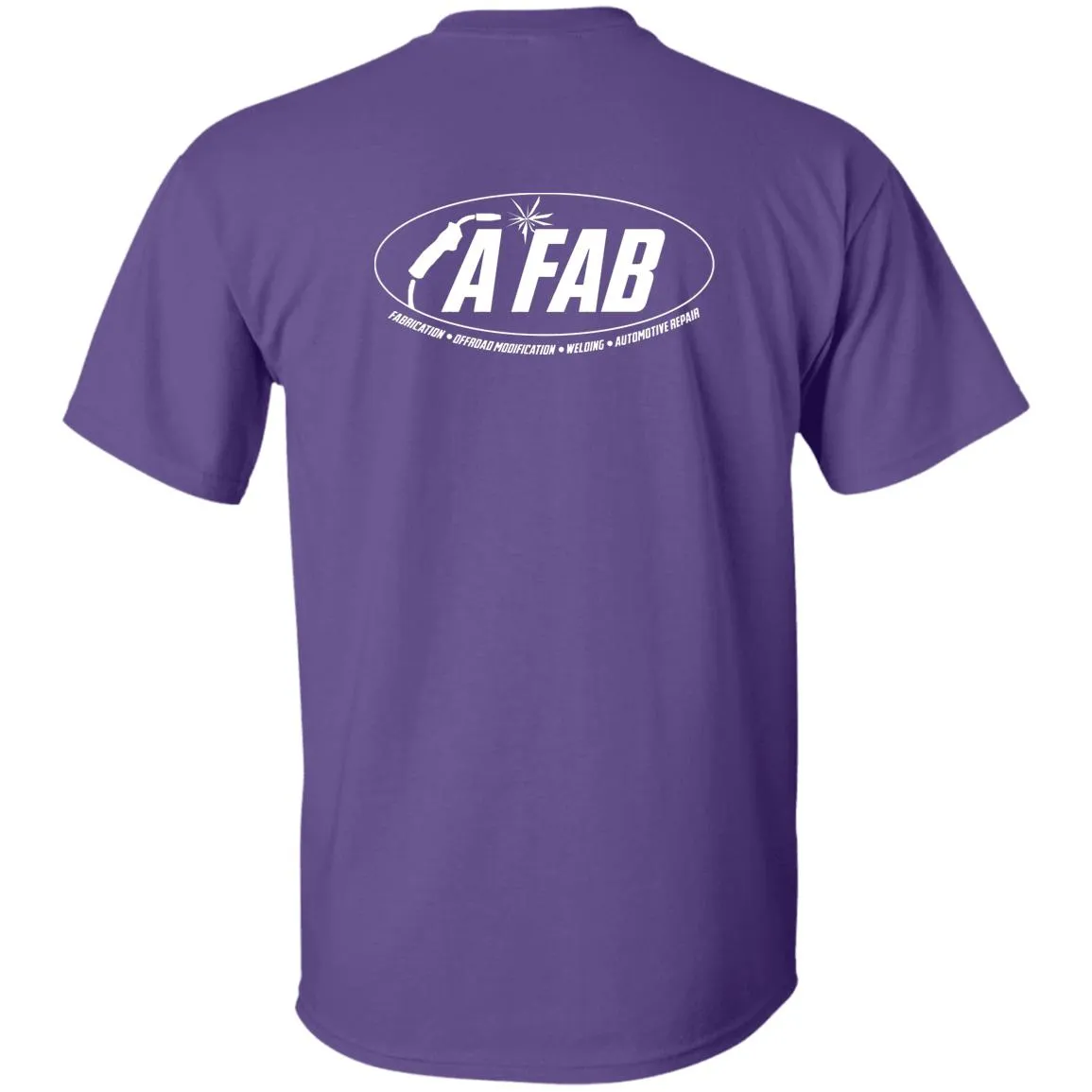 A Fab white logo G500B Youth 5.3 oz 100% Cotton T-Shirt