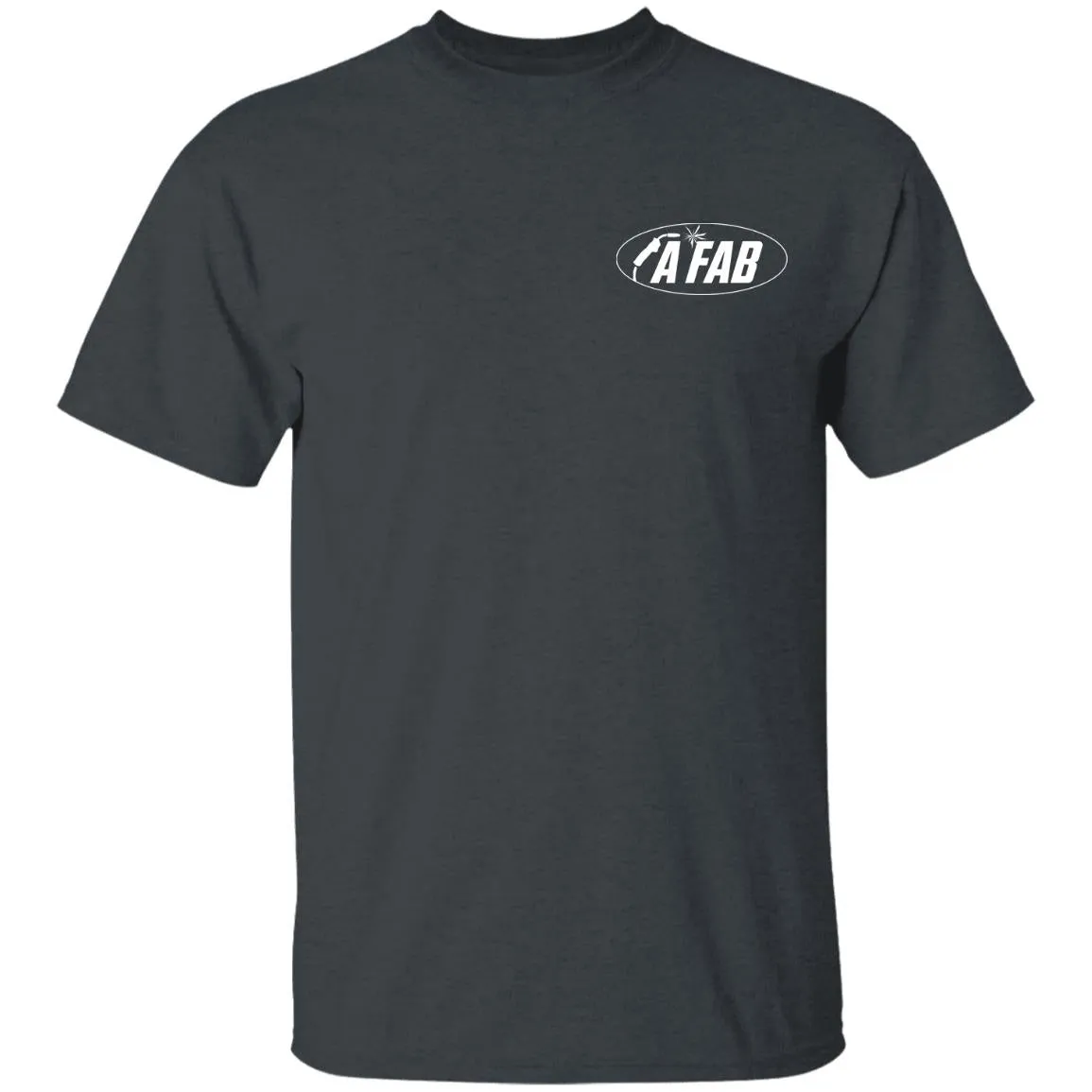A Fab white logo G500B Youth 5.3 oz 100% Cotton T-Shirt