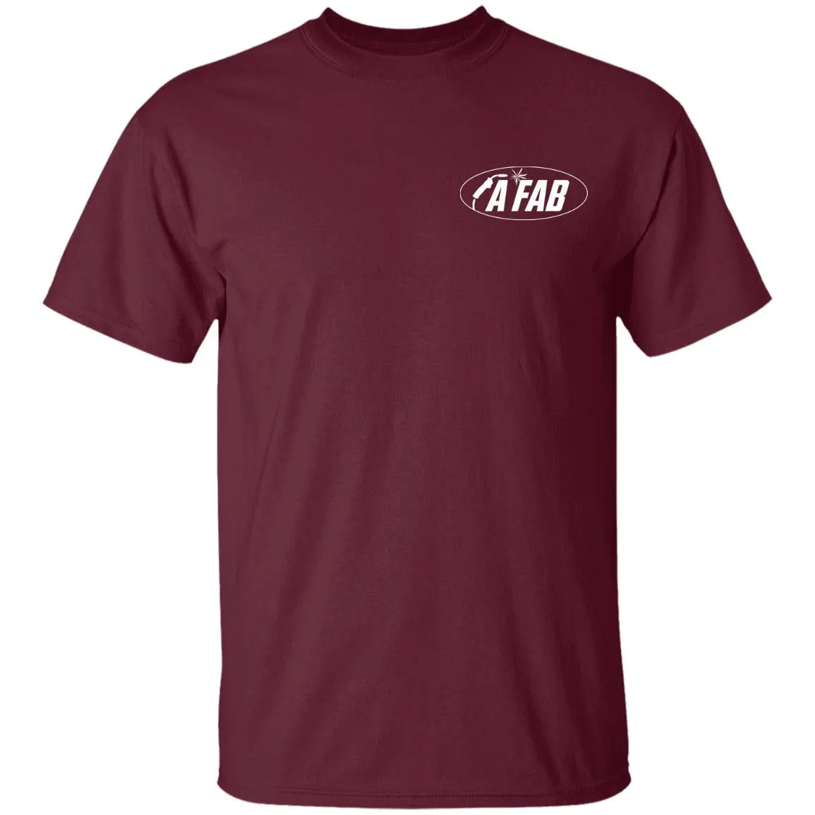 A Fab white logo G500B Youth 5.3 oz 100% Cotton T-Shirt