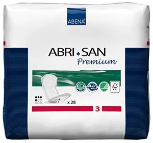ABENA Bladder Control Pad Abri-San 13" Moderate Absorbency Fluff Unisex (CASE)