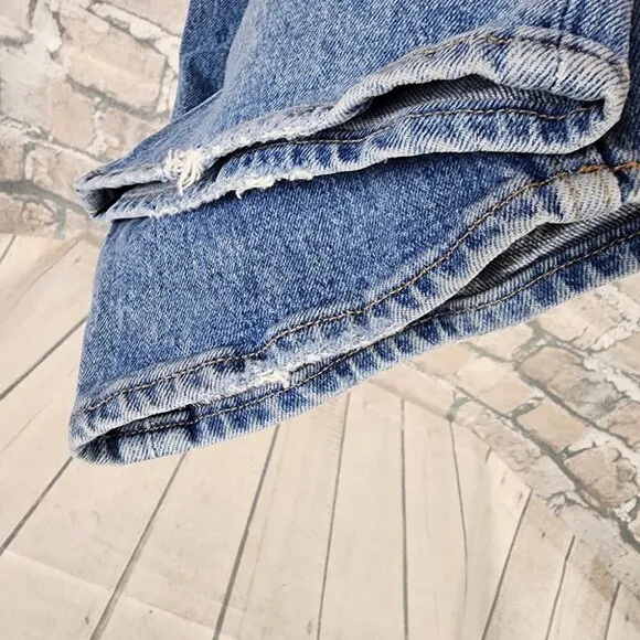 Abercrombie &amp; Fitch The 90's Straight Ultra High Rise Jeans Curve Love 32/14R