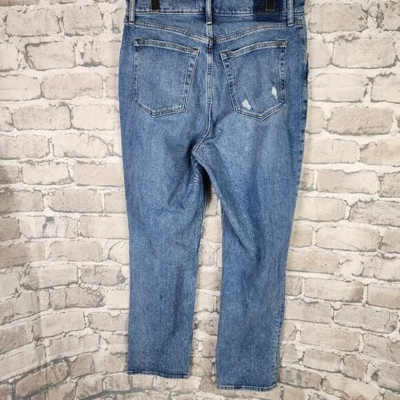 Abercrombie &amp; Fitch The 90's Straight Ultra High Rise Jeans Curve Love 32/14R