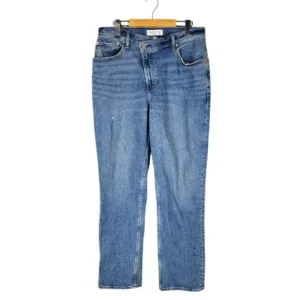 Abercrombie &amp; Fitch The 90's Straight Ultra High Rise Jeans Curve Love 32/14R