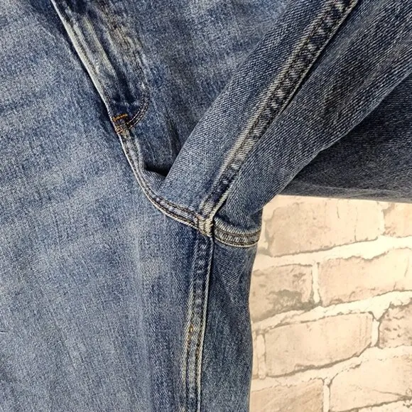 Abercrombie &amp; Fitch The 90's Straight Ultra High Rise Jeans Curve Love 32/14R