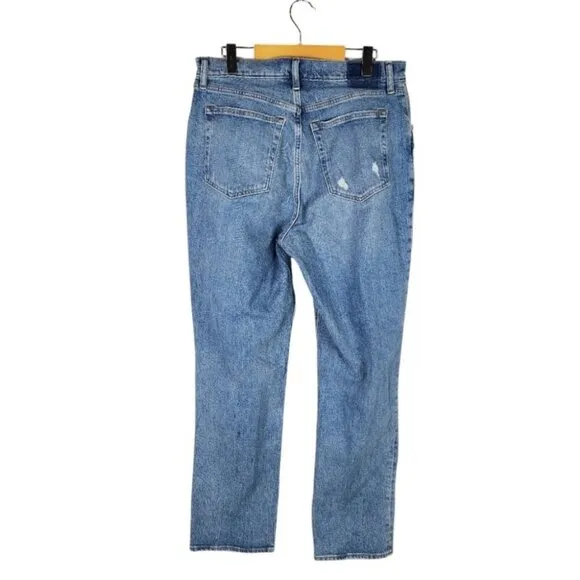 Abercrombie &amp; Fitch The 90's Straight Ultra High Rise Jeans Curve Love 32/14R