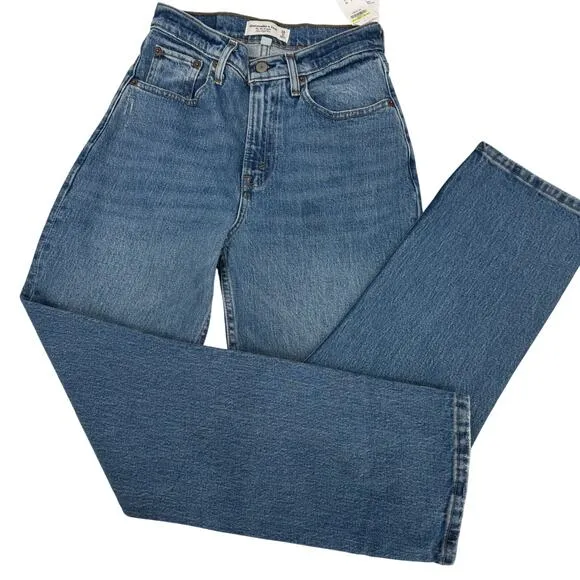 Abercrombie &amp; Fitch the 90’s Ultra High Rise Jean Curve Love Size 26 NEW