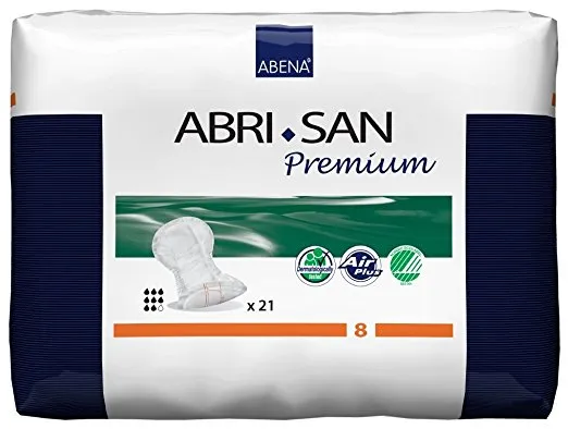 Abri-San 8 Premium Shaped Pad, 14" X 25" L 21/BG