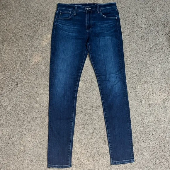 AG Adriano Goldschmied Farrah High-Rise Skinny Jeans Fler Blue 29