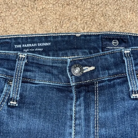 AG Adriano Goldschmied Farrah High-Rise Skinny Jeans Fler Blue 29