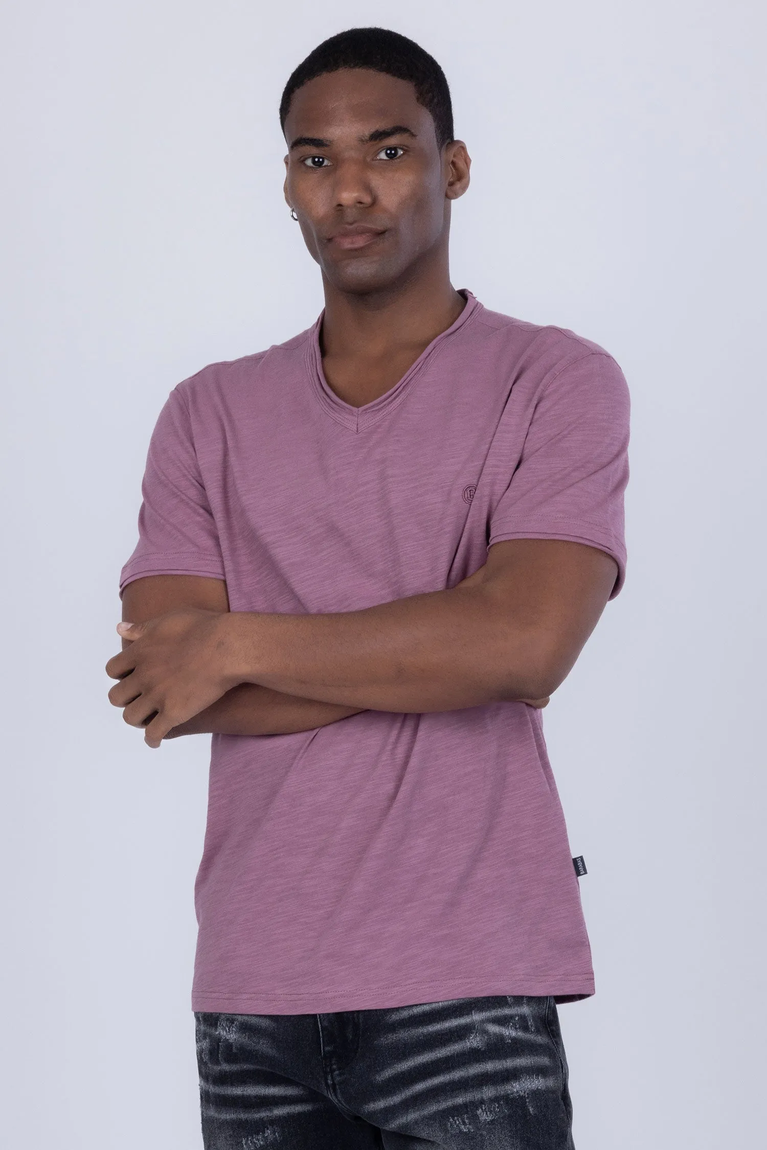 Agra V-Neck Solid T-Shirts