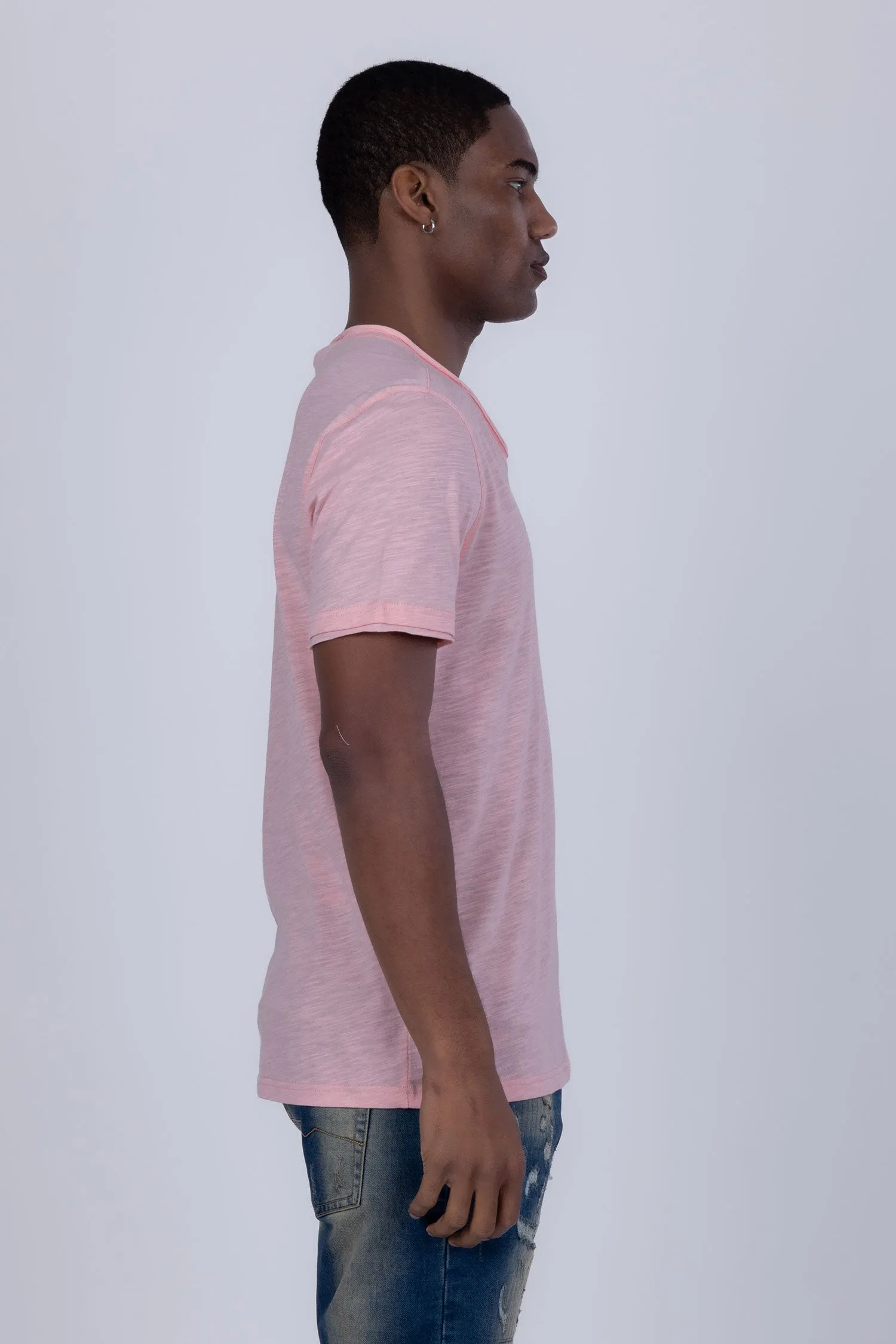 Agra V-Neck Solid T-Shirts