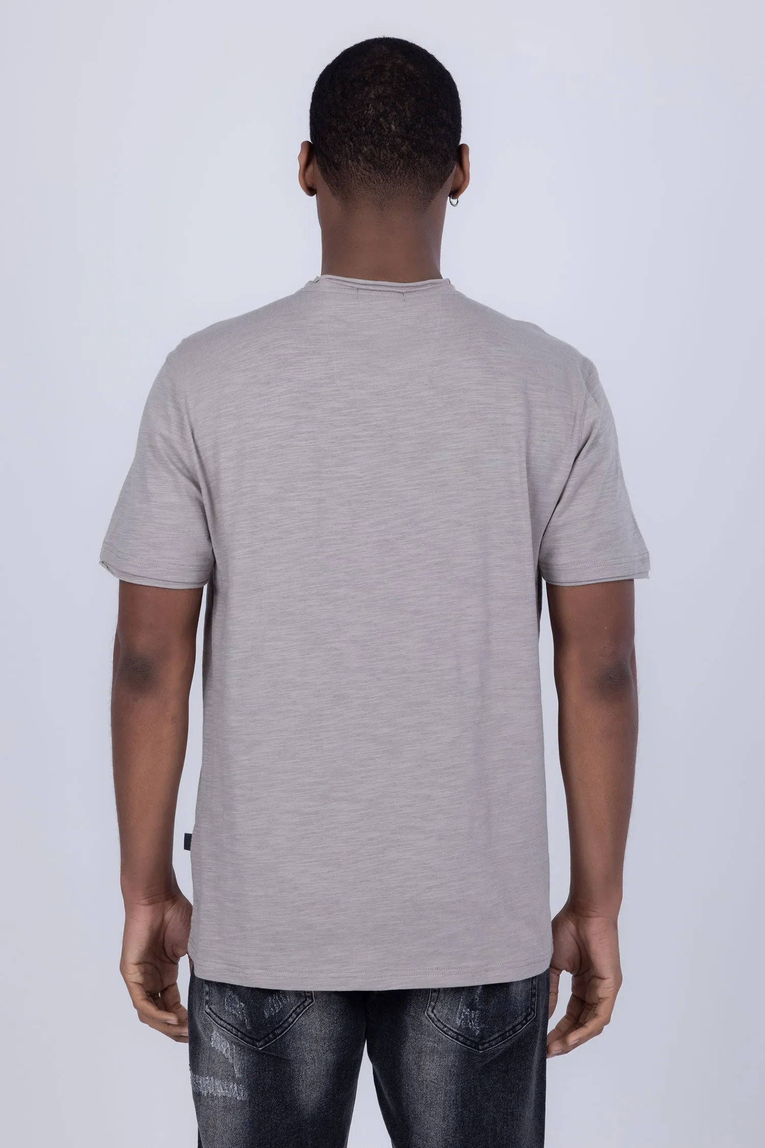 Agra V-Neck Solid T-Shirts