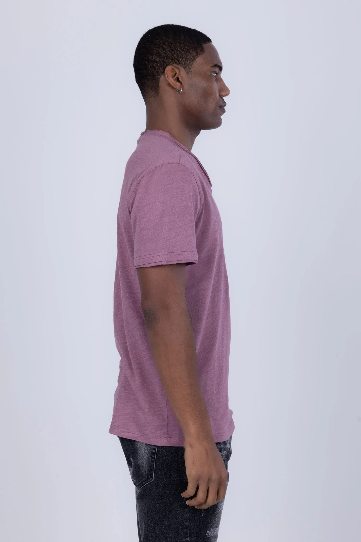 Agra V-Neck Solid T-Shirts