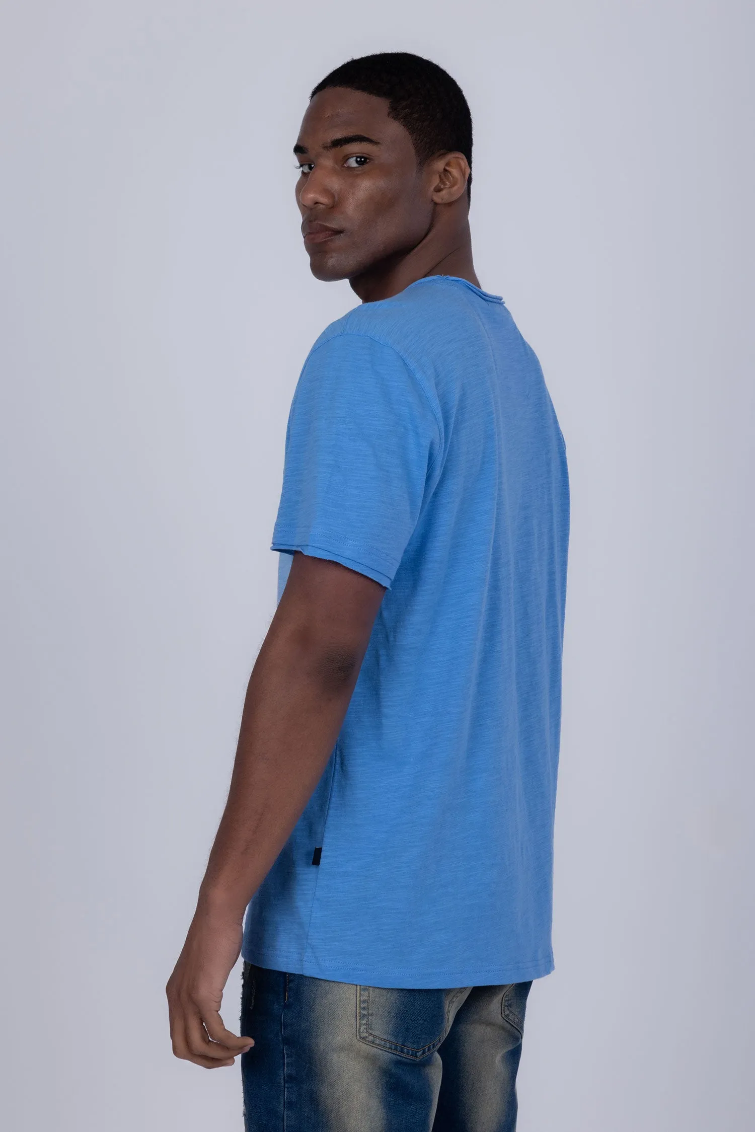 Agra V-Neck Solid T-Shirts