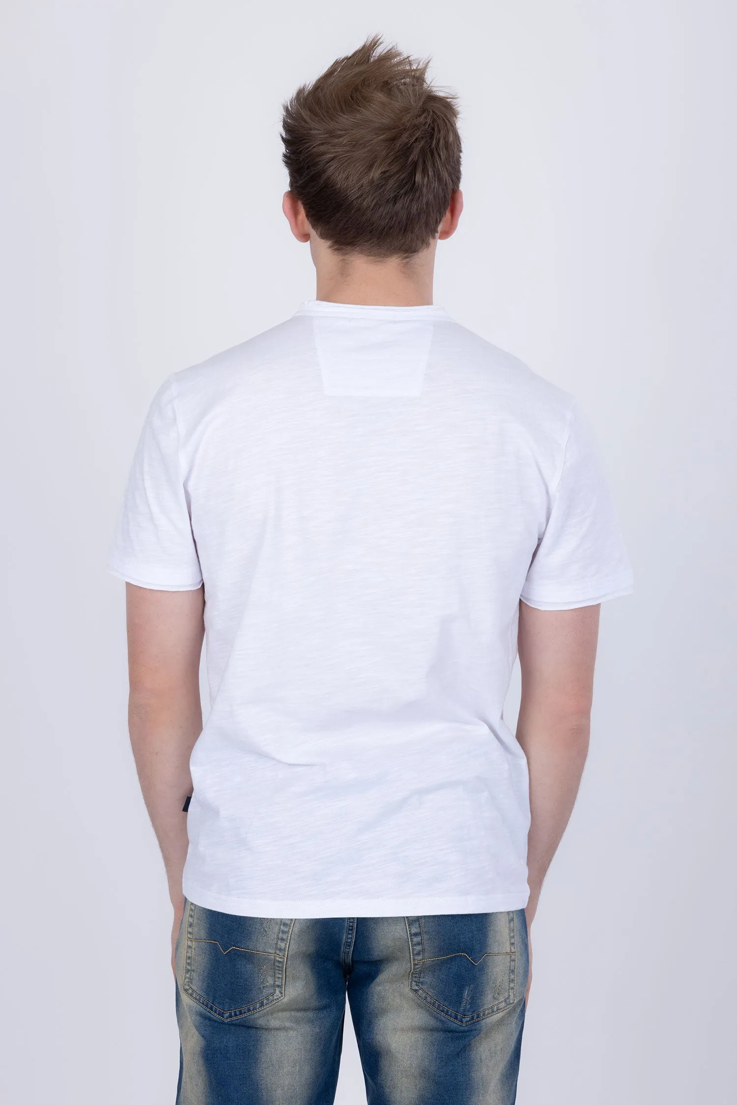 Agra V-Neck Solid T-Shirts