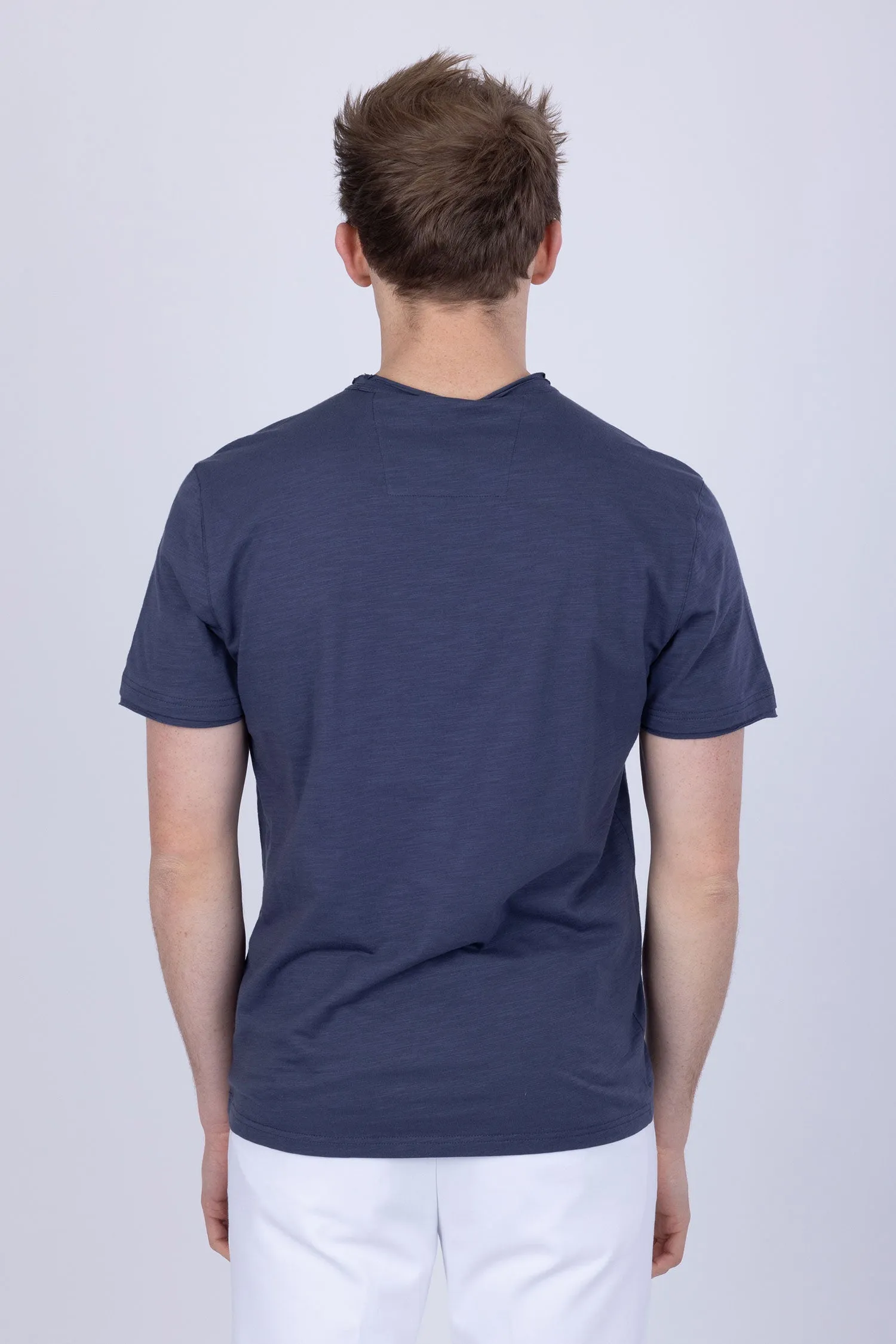 Agra V-Neck Solid T-Shirts