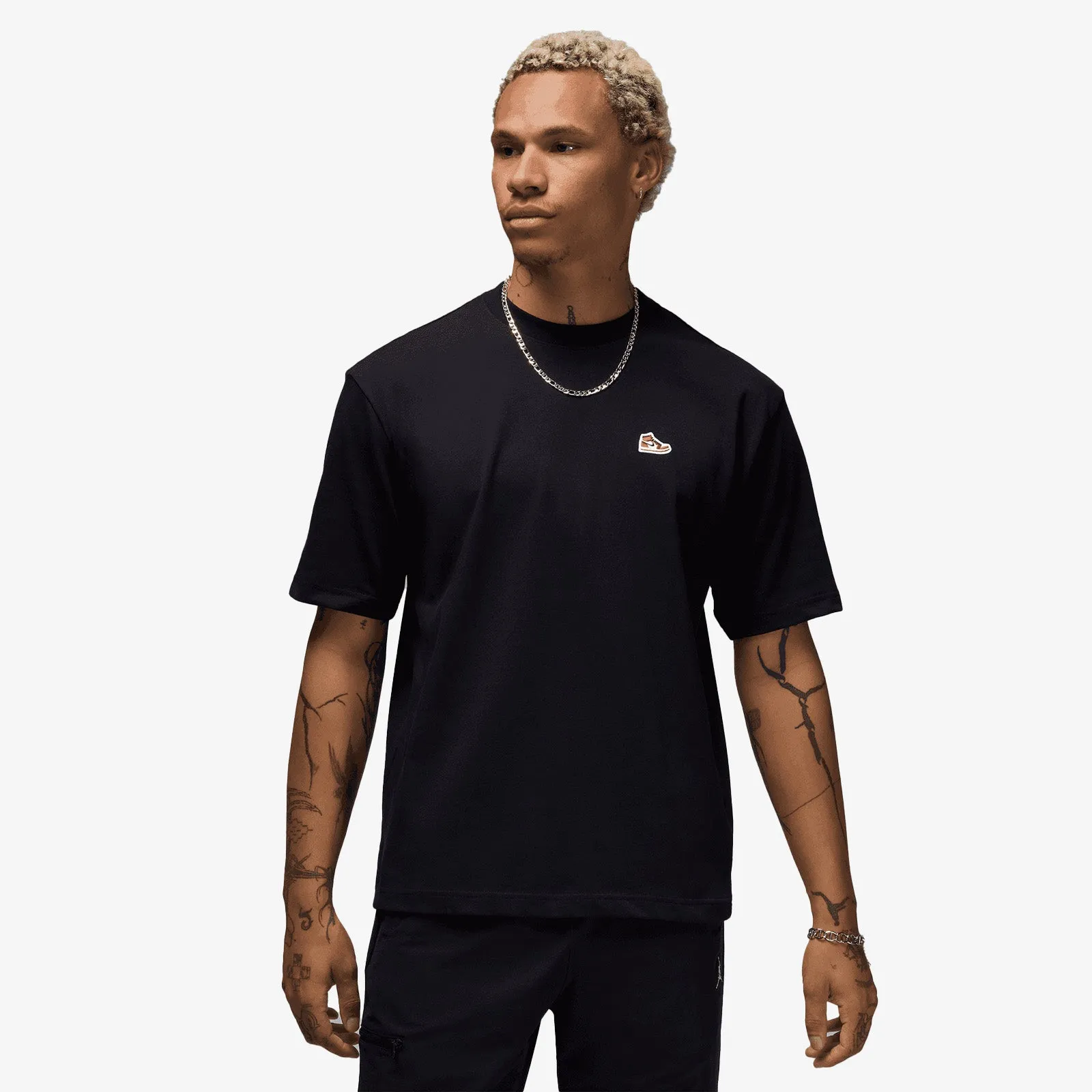AJ1 Sneaker Patch T-Shirt - Black