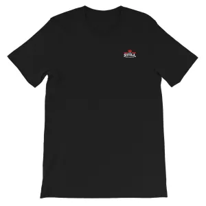 And Still Champion crest logo white lettering men's T-shirt