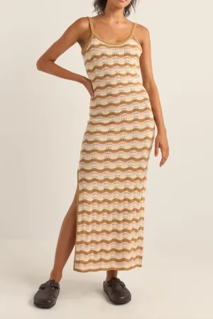 Aries Stripe Knit Midi Dress