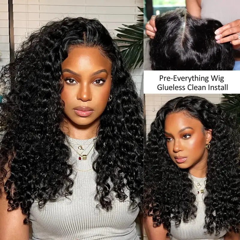 Ashimary Hair PartingMax Glueless Wig Water Wave 10x6 Closure HD Lace Pre Cut & Plucked & Bleached Ready to Go