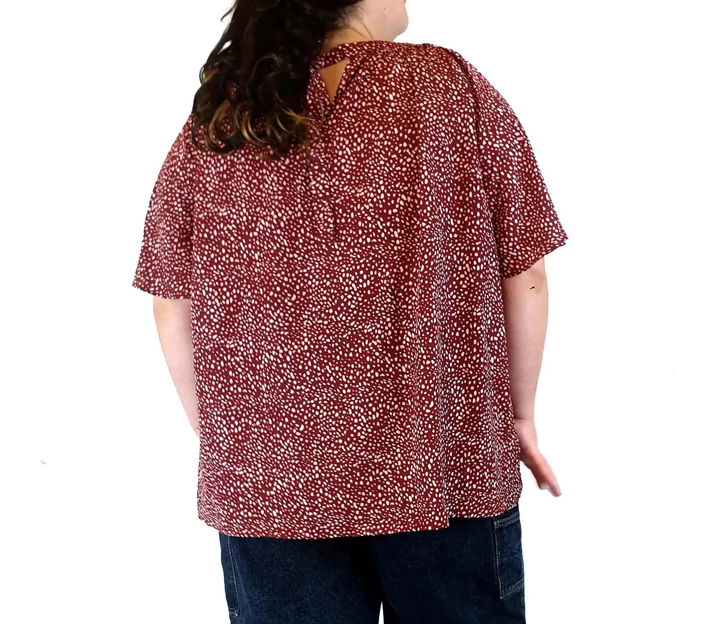 Atmos & Here red print top size 26