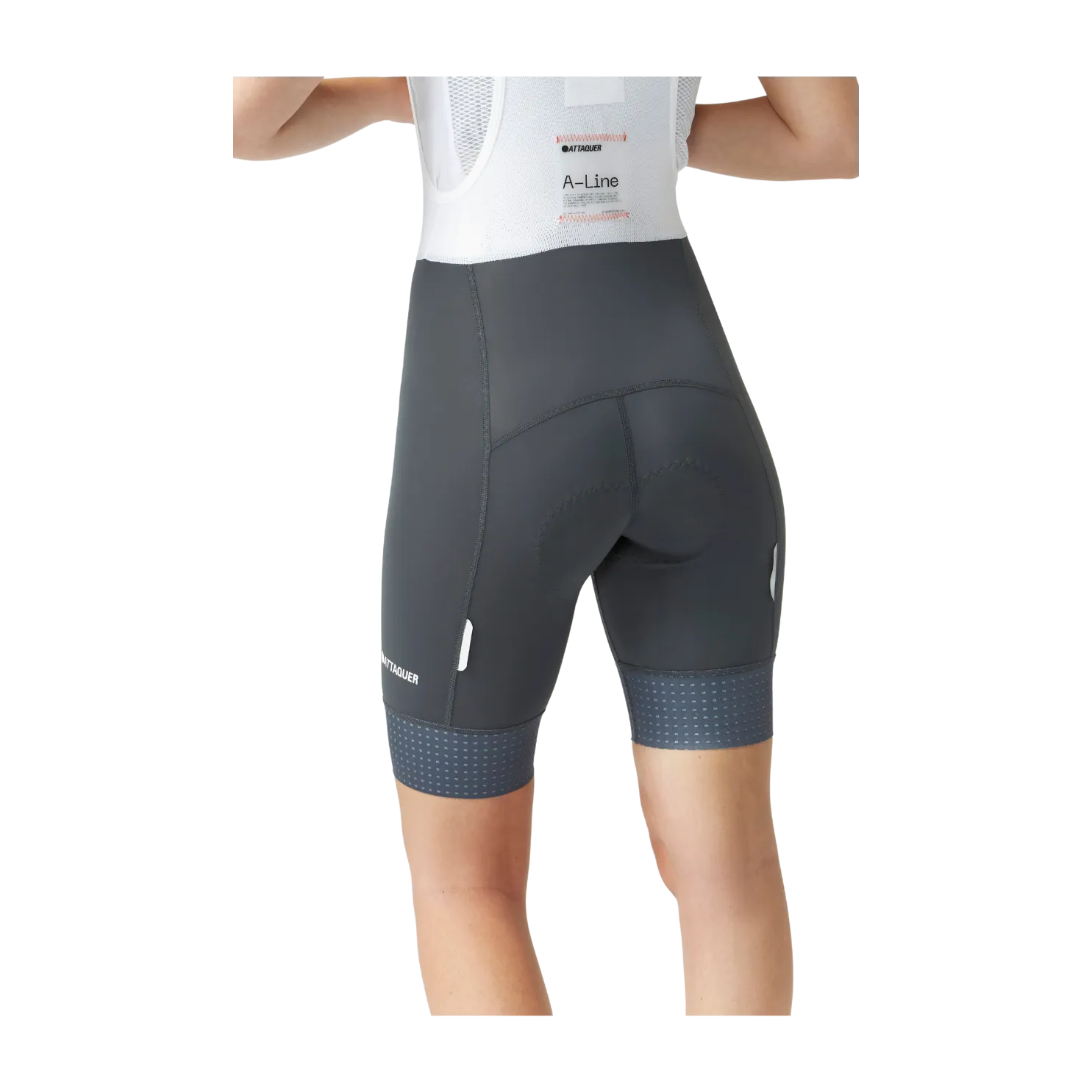 Attaquer Womens A-Line Bib Shorts - Titanium