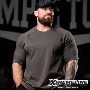 Axe & Sledge Banner Raglan Tee, Gunmetal