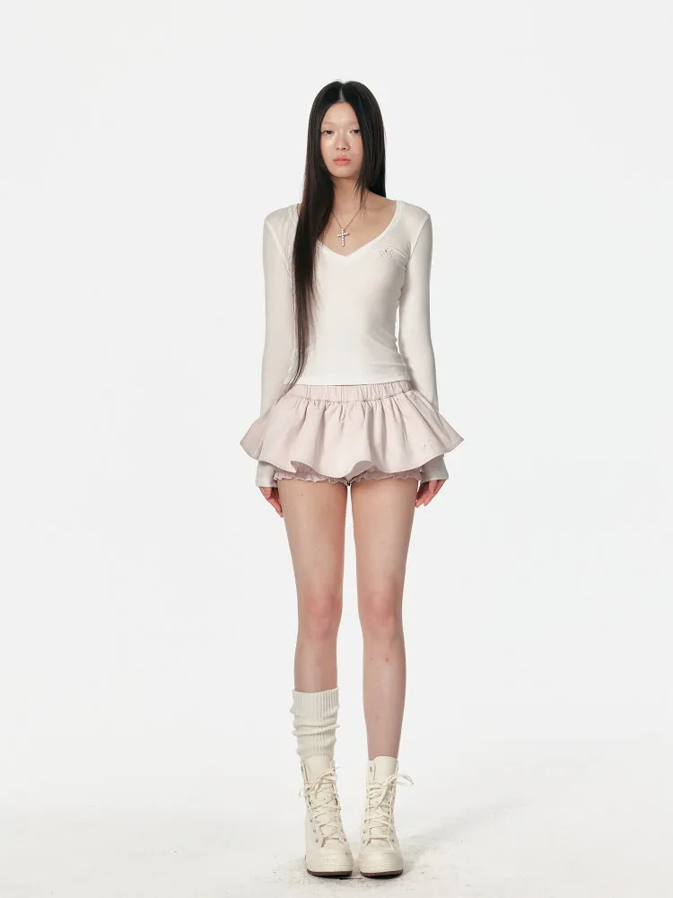 Balloon Frill Skirt Shorts