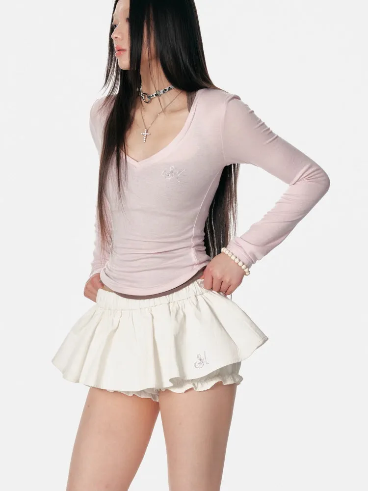 Balloon Frill Skirt Shorts