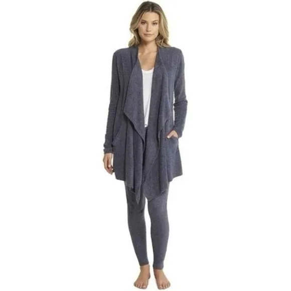 Barefoot Dreams Cozy Chic Lite Island Wrap Pacific Blue Cardigan
