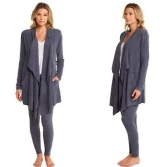 Barefoot Dreams Cozy Chic Lite Island Wrap Pacific Blue Cardigan