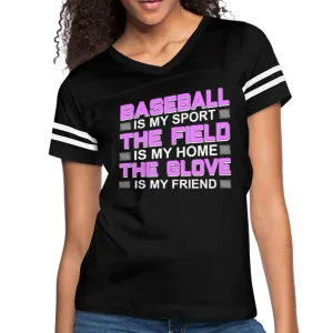 BASEBALL IS MY SPORT Women’s Vintage Sport T-Shirt