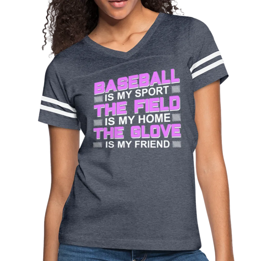 BASEBALL IS MY SPORT Women’s Vintage Sport T-Shirt