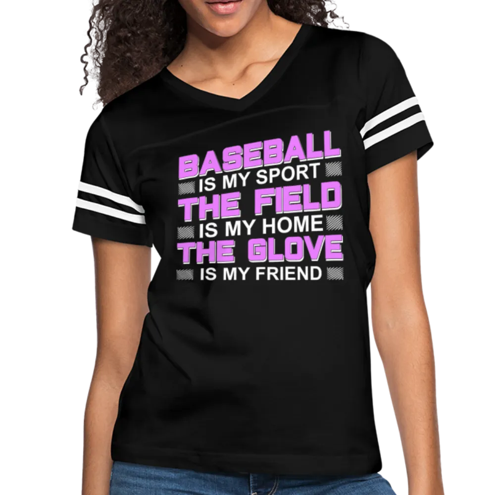 BASEBALL IS MY SPORT Women’s Vintage Sport T-Shirt