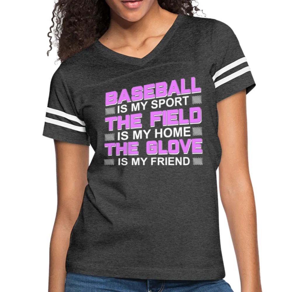 BASEBALL IS MY SPORT Women’s Vintage Sport T-Shirt
